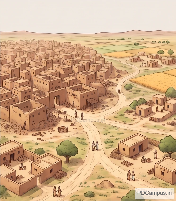 Illustration of regional settlement change